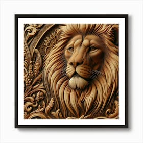 Artwork of a Lion Art Print