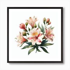 Alstroemeria 6 Art Print