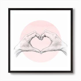 Heart in Hand Art Print