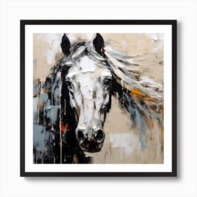 Samanta Horse Portrait Art Print