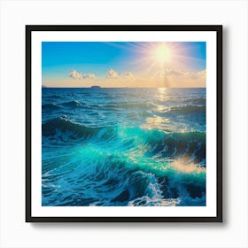 Sunrise Over The Sea Art Print