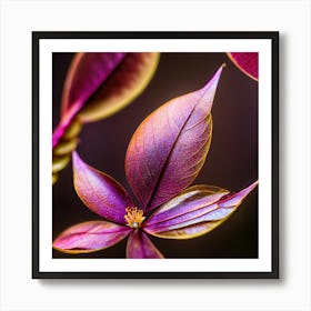 Purple Leaves Poster