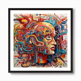 Abstract mind Art Print