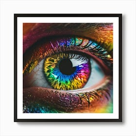 Rainbow Eye 4 Art Print