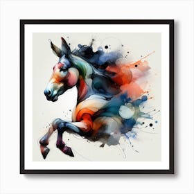 Donkey Painting Art Print