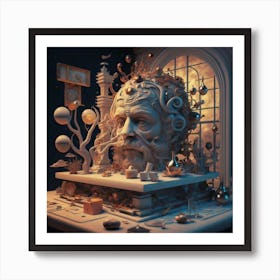 'The Man In The Mirror' Art Print
