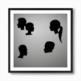 Profiles Art Print