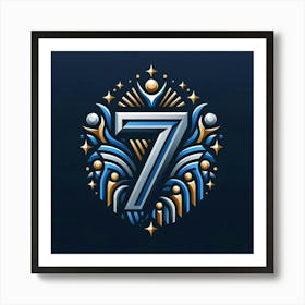 Number Seven Art Print