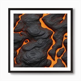 Lava Texture 2 Art Print