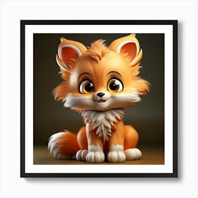 Cute Fox 13 Art Print