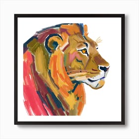 Asiatic Lion 01 Art Print