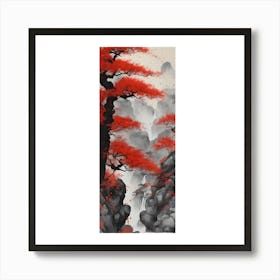 Red Trees Art Print