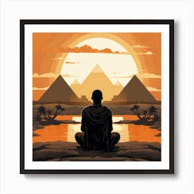 Buddhist Meditation Art Print