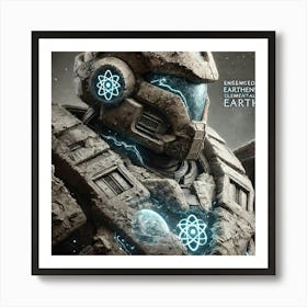 Mantle Wardens Armor Elemental Earth Art Print