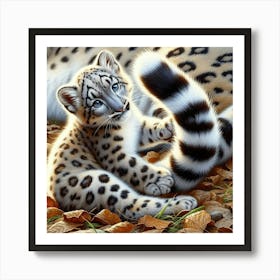 Snow Leopard Cub 3 Art Print