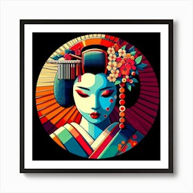 Japan Geisha Visual 137 Art Print