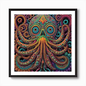 Tentacle Tango 2 Art Print