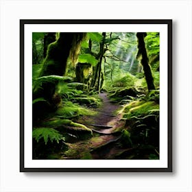 Mossy Forest 3 Art Print