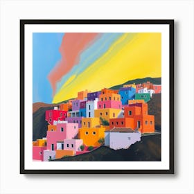 Santorini Village Art Print