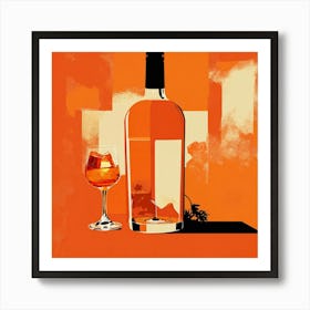 Aperol Minimalist Art  Art Print