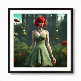 Red Hair Tess Synthesis - Whimsy(3) Art Print