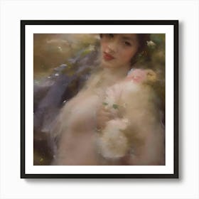 Asian Nude Painting Art Print