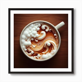 Coffee foam 3 Art Print
