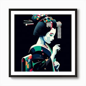 Geishaart152 Art Print