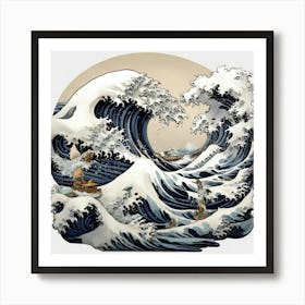 Great Wave Off Kan Art Print