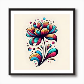 Flower Design Art Print