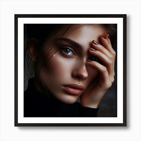 Portrait Of A Young Woman Art Print