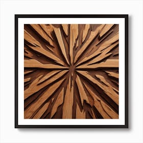 Carved Wood Panel Art Print