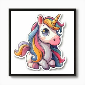 Unicorn Sticker 58 Art Print