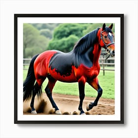 Caballo Rojinegro Art Print