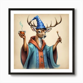 Wizard Deer 3 Poster