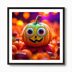 Halloween Pumpkin Art Print