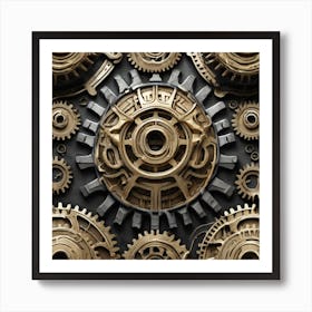 Gears And Gears 18 Art Print