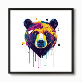 Colorful Bear Art Print