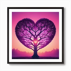 Heart Tree 6 Art Print