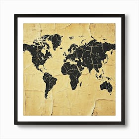 World Map Art 5 Poster