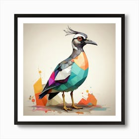 Colorful Bird art print Art Print