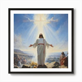 A Depiction Of A Sunday Morning Where The Essence Of The Resurrection After Jesus Christs Crucifixi (5) Art Print