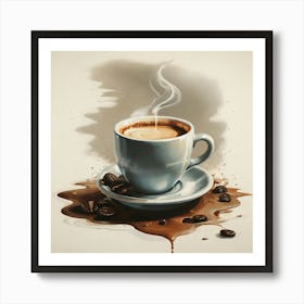 Coffee Painting 1 Art Print