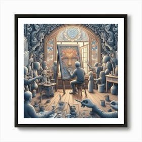 Room Full Of People Art Print