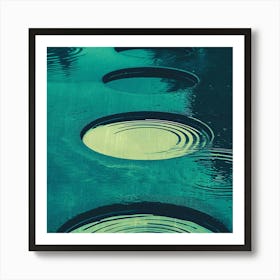 Circles In Water Art Print