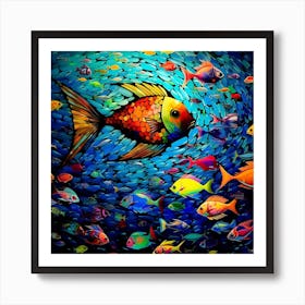 Colorful Fish Art Print