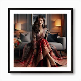 Portrait Of A Woman Art Print