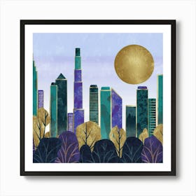 Chicago Skyline Canvas Print Art Print