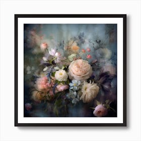 Fa Vintage Floral 49 Art Print