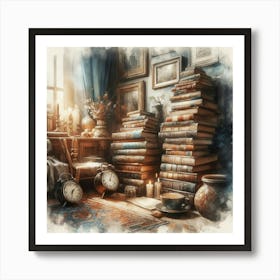 Room Full Of Books 1 Art Print